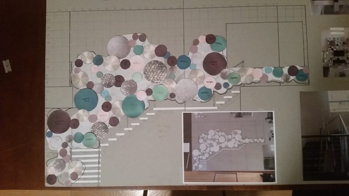Custom Staircase Mural Artwork Mockup